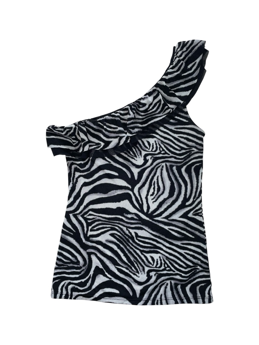 Off the Shoulder Zebra Top